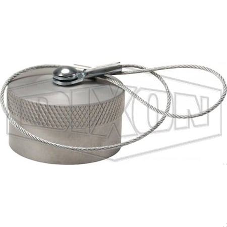 Dixon WS Series Wing Style Interchange Quick Connect Dust Cap, 1-1/2 in Nominal, Aluminum, Domestic WS12DC-A